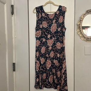Floral LOFT fit and flare dress